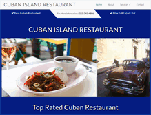 Tablet Screenshot of cuban-restaurant-beachside.com